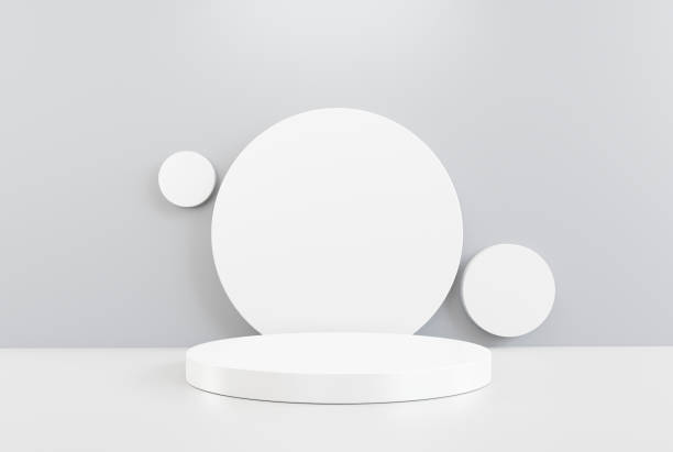 istock White podium 3d abstract background empty backdrop pedestal product display for product placement 1403808013