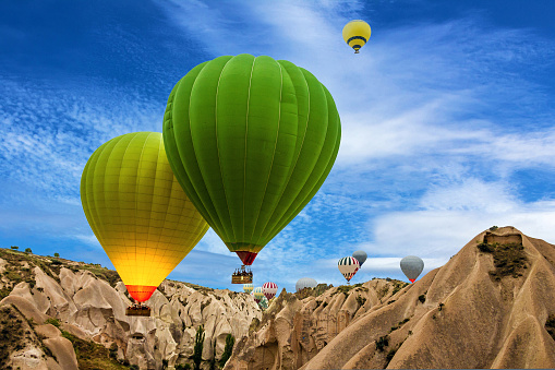 Hot air balloons in Cappadocia, Turkey