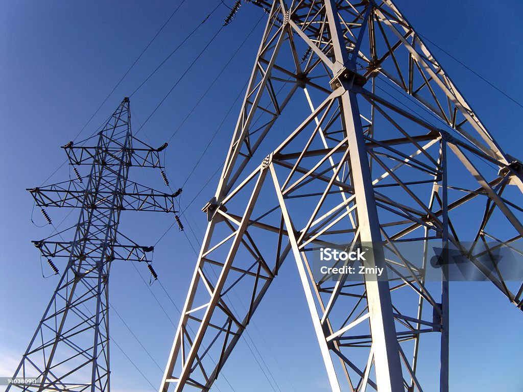 Electric power line - Lizenzfrei Abschicken Stock-Foto