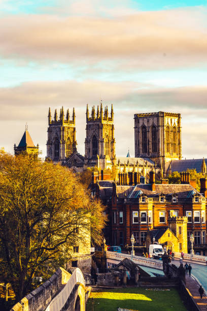istock Century city wall in York England 1403809296