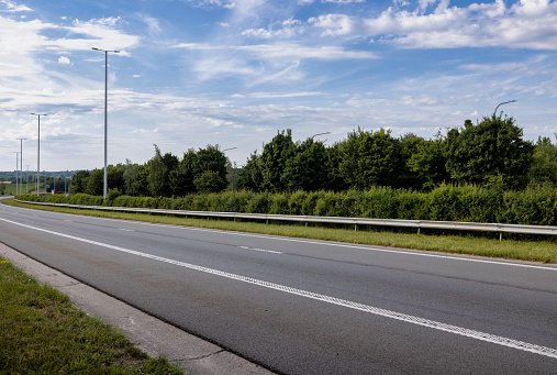 Bristol, England - August 2021: Traffic near  Junction 32 on the M4 motorway