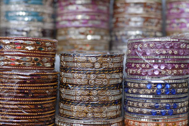 Bangles for sale stock photo