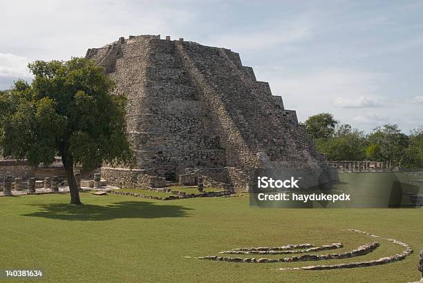 Mayapan Pyramid Stock Photo - Download Image Now - Caribbean, Caribbean Culture, Caribbean Sea