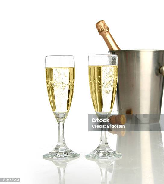 Celebration With Champagne Stock Photo - Download Image Now - Alcohol - Drink, Bottle, Bubble