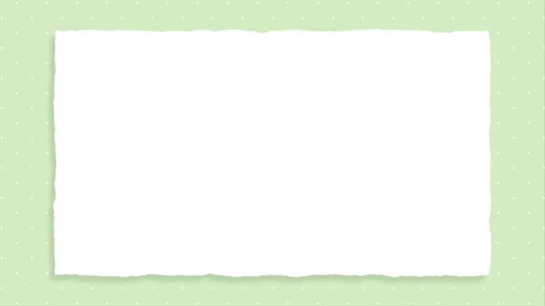 This is an animated background frame animation with moving paper on a simple pastel dotted background.