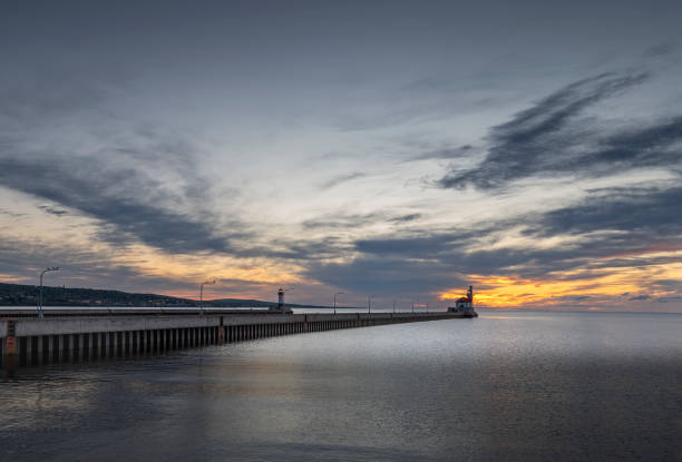 istock Sunrise on Lighthouses at Canal Park 1403820349