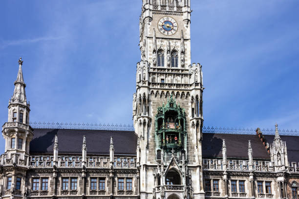 istock Munchen. New town Hall building, Munich Germany, Marienplatz, clock tower 1403820425