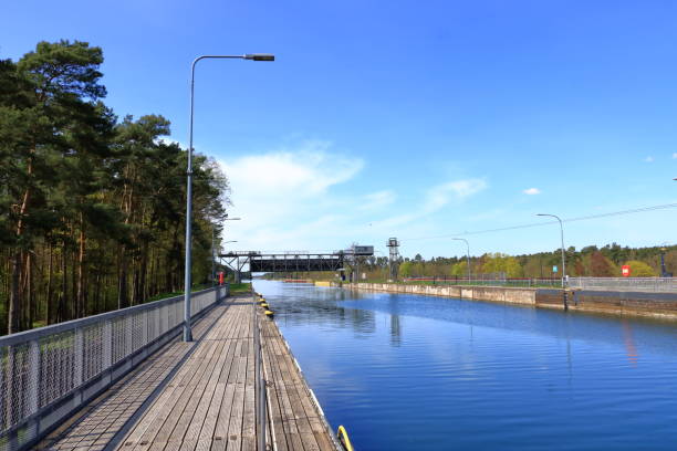istock view of the old Niederfinow ship lift, Oder Havel Canal, Brandenburg, Germany 1403821543
