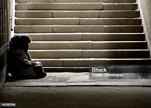 Read Stock Photo - Download Image Now - Homelessness, Women, Beggar