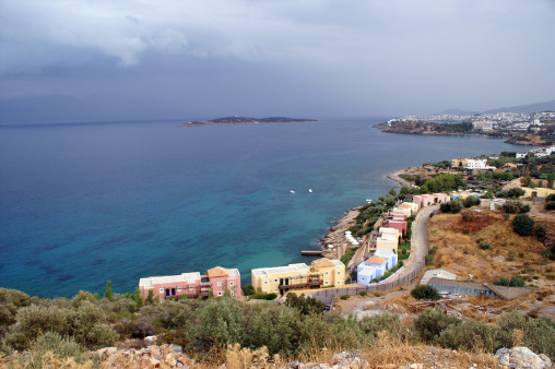 This is a view towards Agios Nicolaos, Its a nice place to go to
