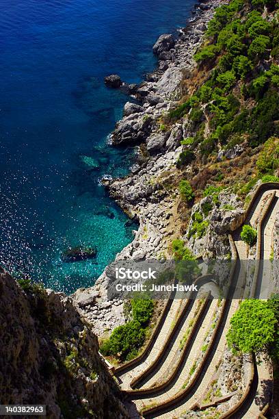 Isola Di Capri - Fotografie stock e altre immagini di Baia - Baia, Colore verde, Napoli