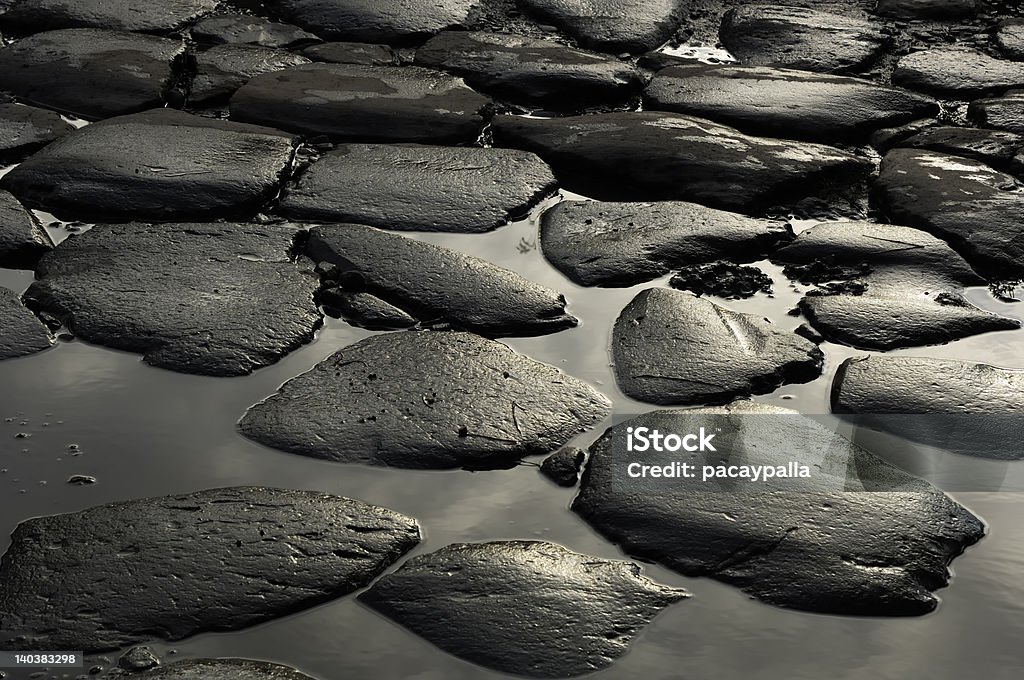 Roman Basolate of the Via Appia Antica 2 ITALY - ROME - Via Appia Antica Ancient Stock Photo