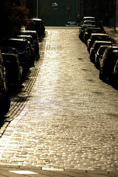 istock Reflections on a Street of cobblestones 140383406