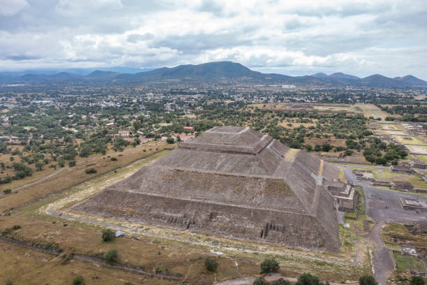 istock Teotihuacan Pyramids seen from a drone, Mexico City, CDMX, Mexico, 1403834281