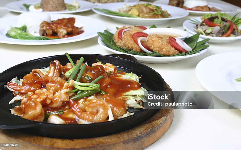 Тайландская кухня - Стоковые фото Барбекю роялти-фри