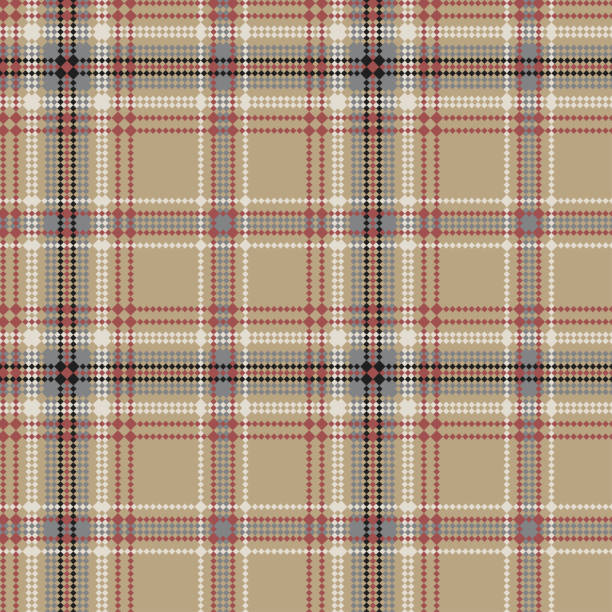 illustrations, cliparts, dessins animés et icônes de vérifiez l’arrière-plan du motif sans couture plaid. - tartan plaid textured pattern