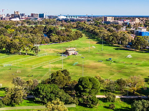 Aerial view of residential areas of Newcastle and Lake Macquarie. Charlestown Whitebridge and Gateshead surburbs looking south towards Readhead Beach and Lake Macquarie.