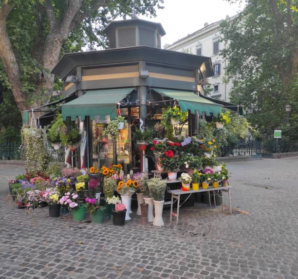 istock Flower shop in Rome, Italy 1403840069