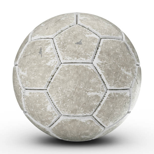 istock Soccer ball is on an isolated white background. 1403841262