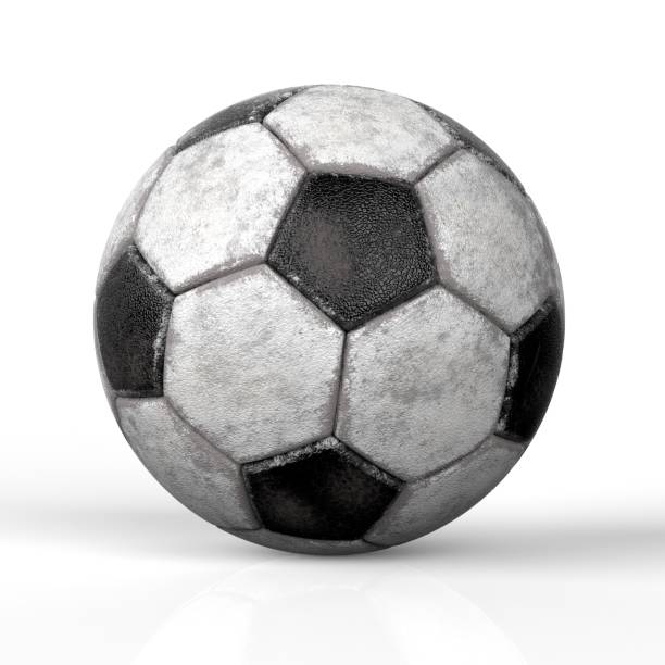 istock Soccer ball is on an isolated white background. 1403841270