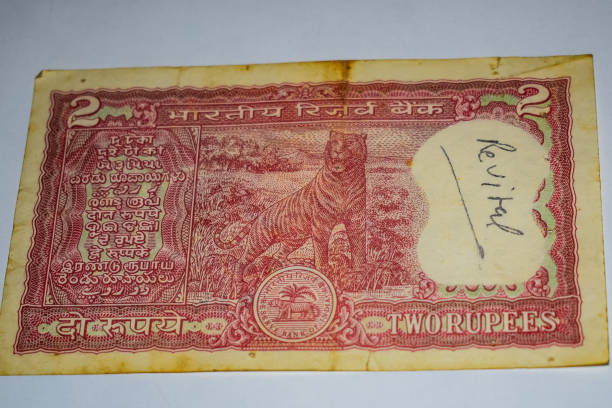 istock Old Two Rupee notes combined on the table, India money on the rotating table. Old Indian Currency notes on a rotating table, Indian Currency on the table 1403841450