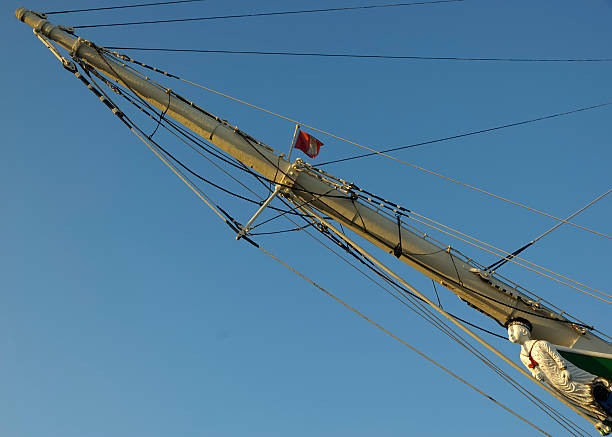 Bow of a sailing ship in Hamburg with figurehead.