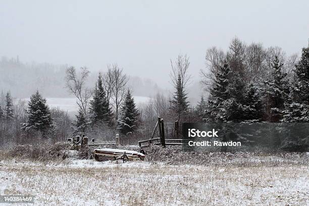 Tractor Implement Stock Photo - Download Image Now - Agricultural Field, Canada, Cold Temperature