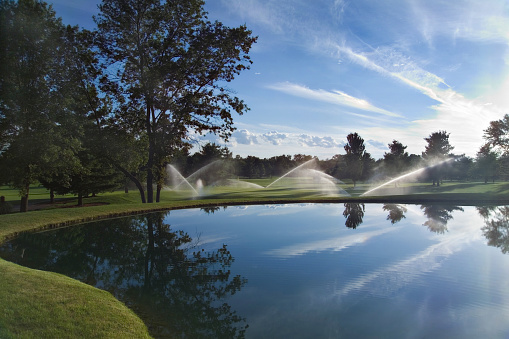golf course irrigation of fairways and greens