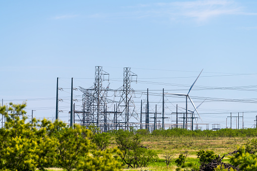 Electrica Power Transmission Towers in California