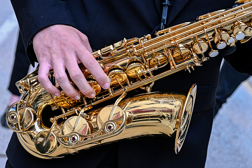 The saxophone, also known as saxophone or simply saxophone.