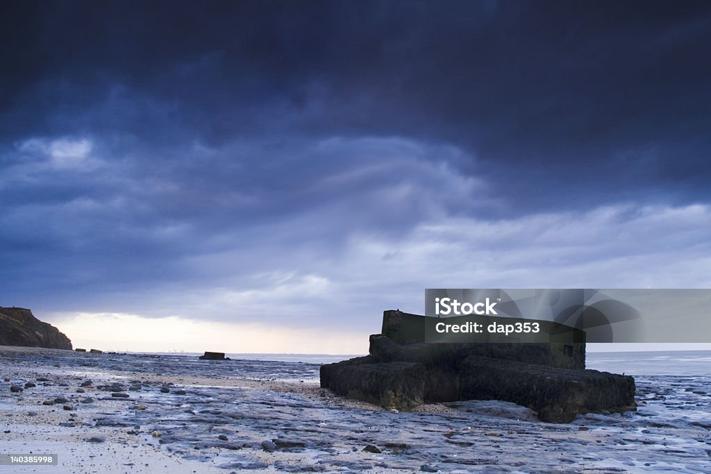 The Naze Pillboxes at the naze, essex Beach Stock Photo