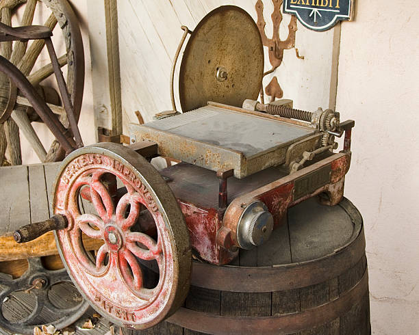 Old pioneer era hand powered radial saw