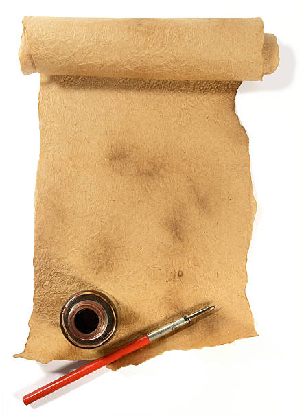 istock old paper , Inkwell , pen with path 140386227