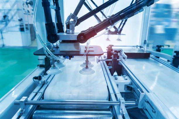 istock robotic pneumatic piston sucker unit on industrial machine 1403863324