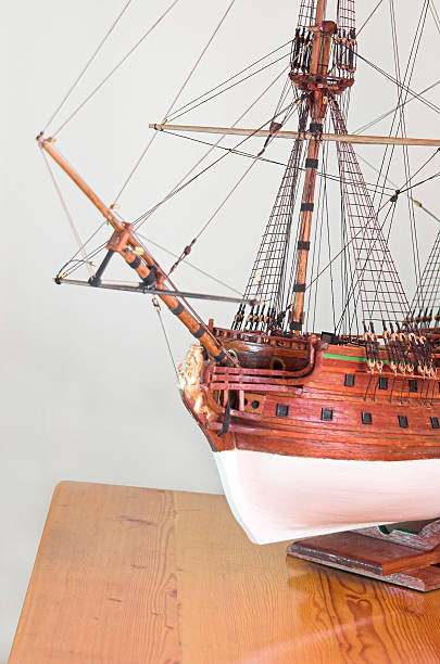 istock Close Up of Model Sailing Ship 140386575