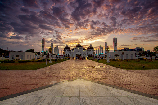 Baiturrahman Grand Mosque in Aceh Indonesia