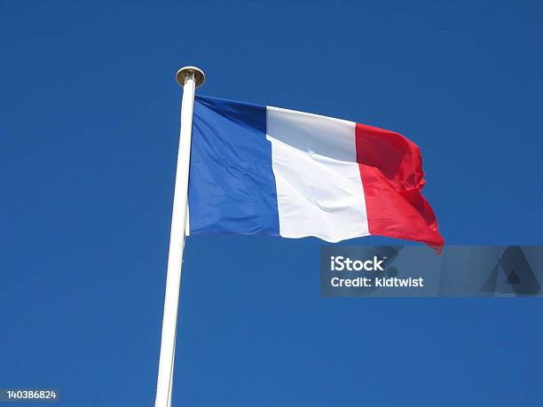 Französische Flagge Stockfoto und mehr Bilder von Aktivitäten und Sport - Aktivitäten und Sport, Bewegung, Blau
