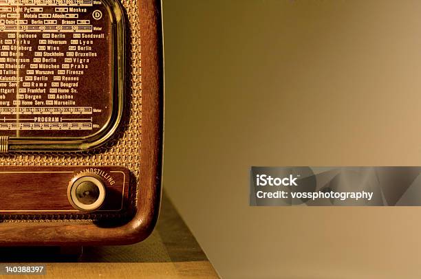 1950s Radio Set Stock Photo - Download Image Now - Old, Radio, The Past
