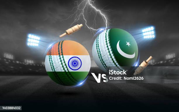 India Vs Pakistan Cricket Balls With Flag Stock Photo - Download Image Now  - Sport of Cricket, India, Pakistan - iStock