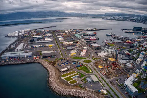 Photo of Aerial View of Reykjavik, The Rapidly Growing Urban Metro of Iceland
