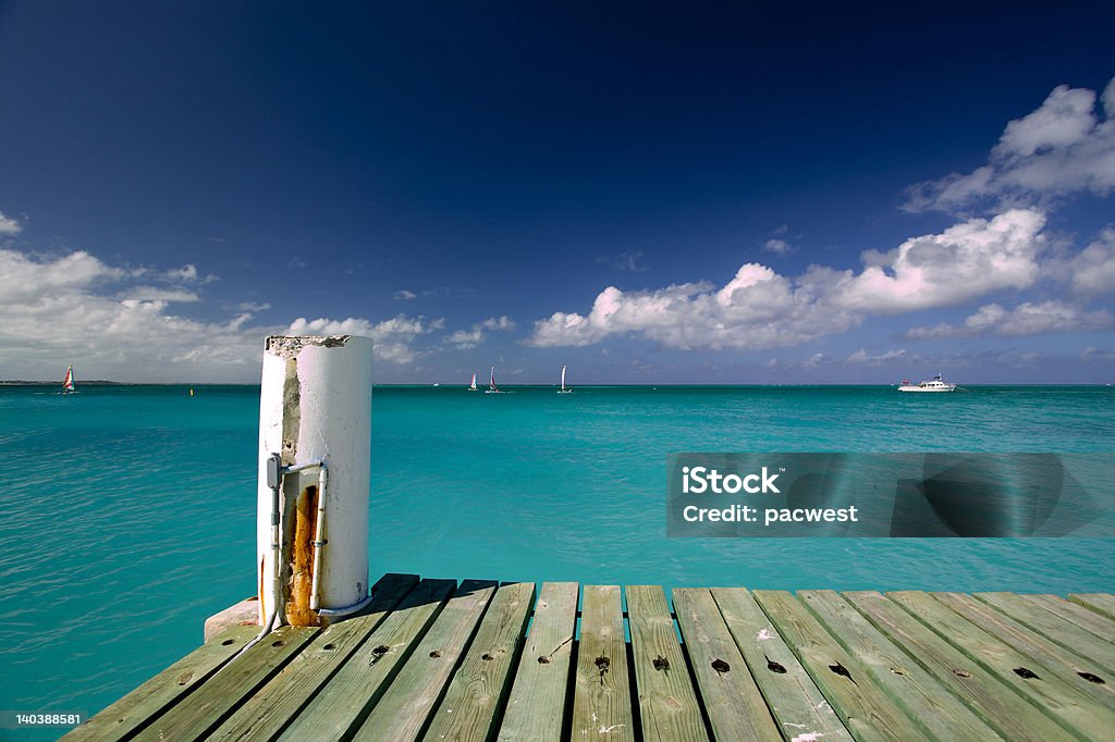 Grace Bay dock & na Turks Caicos - Zbiór zdjęć royalty-free (Bez ludzi)