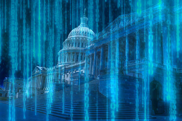 Matrix of Capitol building stock photo