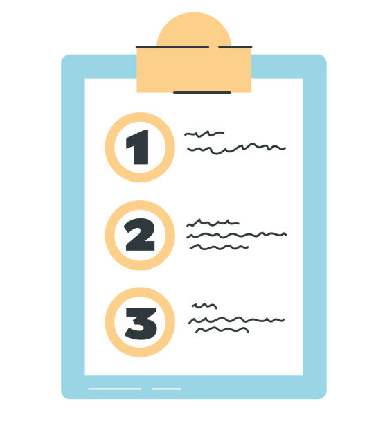 illustrazioni stock, clip art, cartoni animati e icone di tendenza di feedback dell'elenco di controllo degli appunti isolato sul concetto di sfondo bianco. illustrazione dell'elemento di progettazione grafica piatta vettoriale - checkbox checklist check mark clipboard