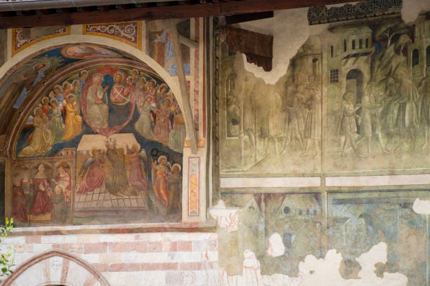 istock Assisi, Italy: medieval frescos detail. Color image 1403888842