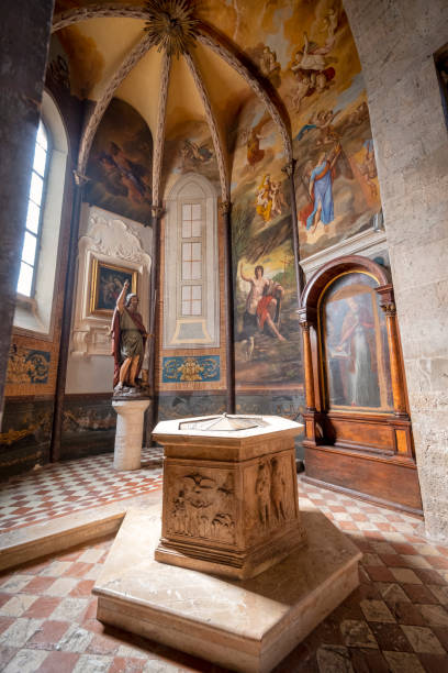 istock Gubbio, Italy: St. John Baptist Church internal. Color image 1403889019