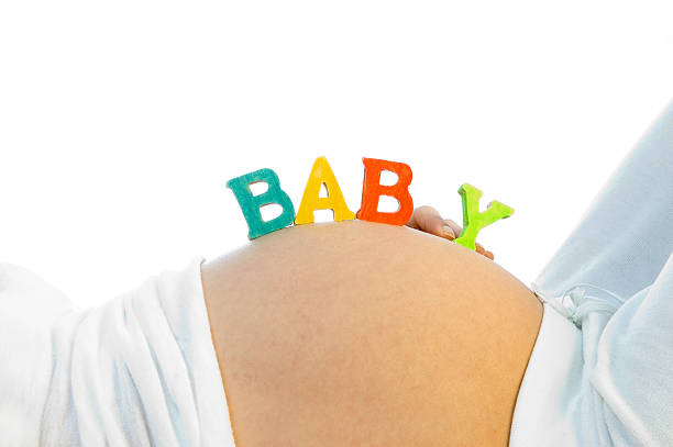 istock Happy pregnancy - BABY sign 140389030