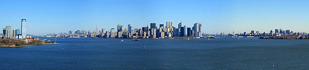 istock Panoramic view of lower Manhattan, New York 140389255