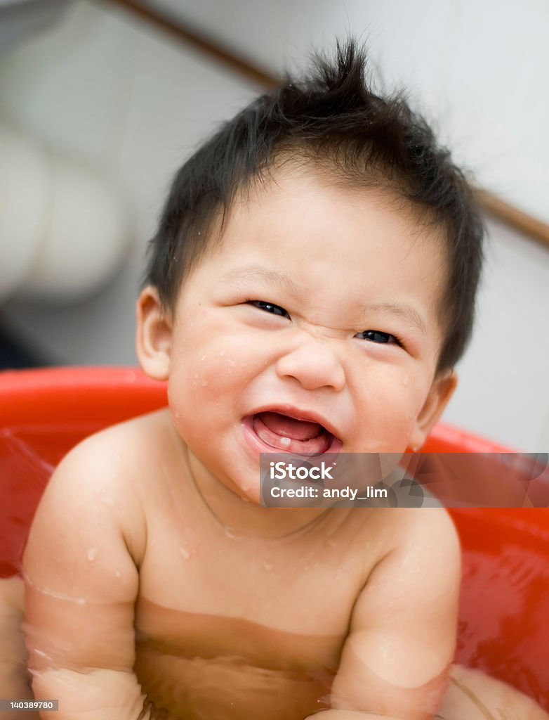 Carino nove mesi di età bambino asiatico - Foto stock royalty-free di Asia