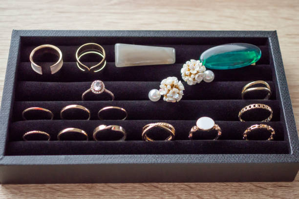 istock diamond rings in jewelry box 1403910674