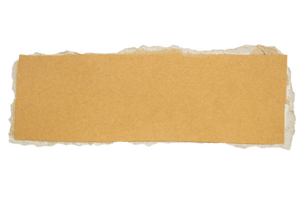 istock Brown Cardboard paper piece isolated on white background 1403910696